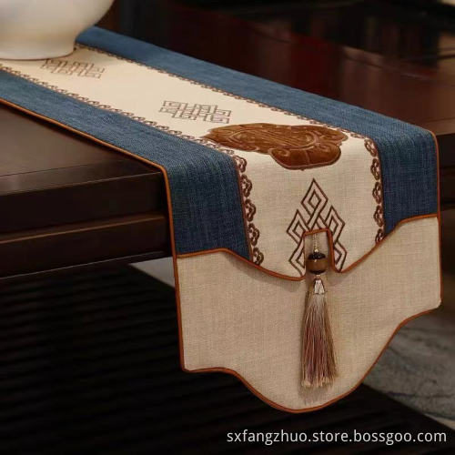 2021hot selling impeccable decorative luxury cotton table runner